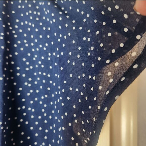 C Size L Polka Dots Wrap Shorts Elastic Waist Women's Maxi DressCondition : New - Picture 3 of 12